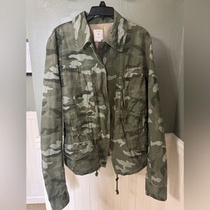 GAP Camouflage Outerwear Jacket Medium Tall